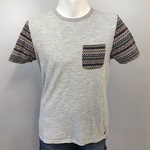 Gray Kolby Pocket T Shirt Large
